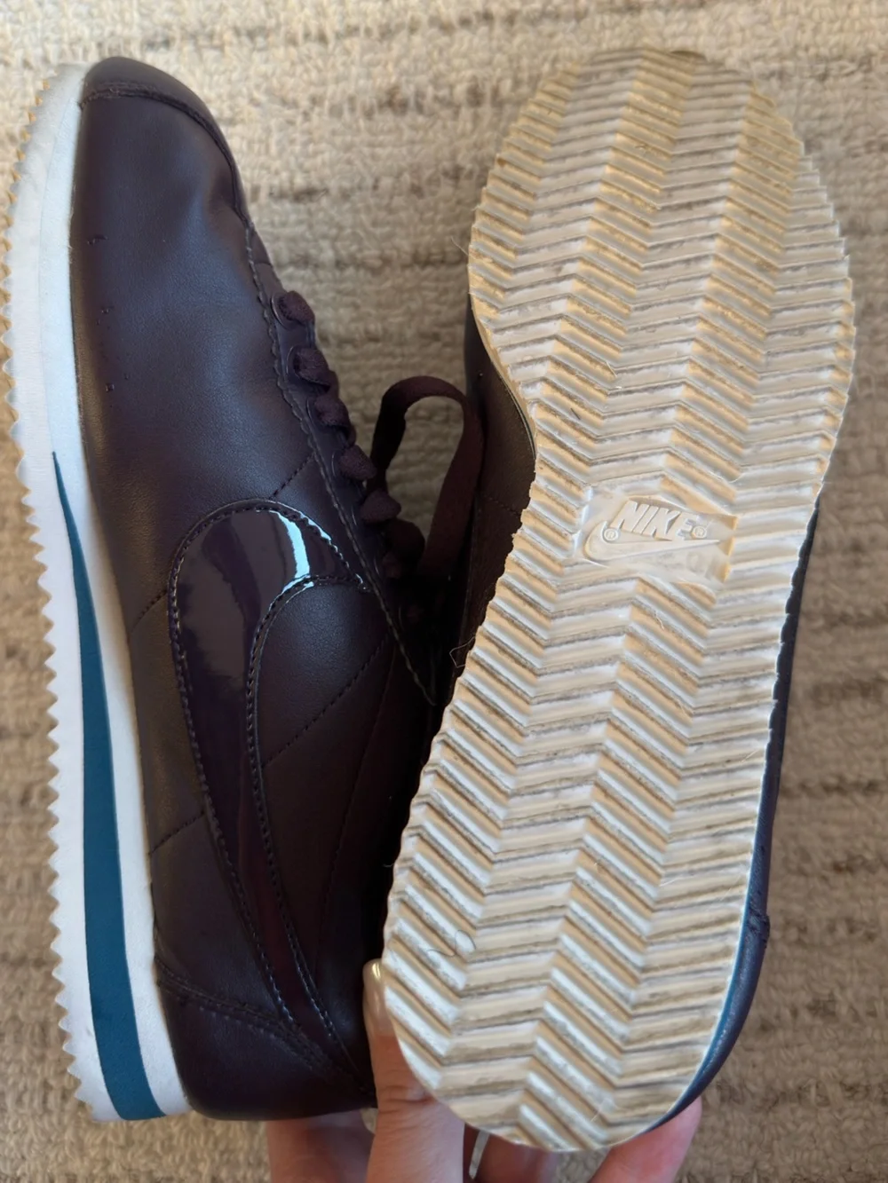 Nike Classic Cortez Premium Nocturne Port Wine Space Blue AJ0135-600 Women 8